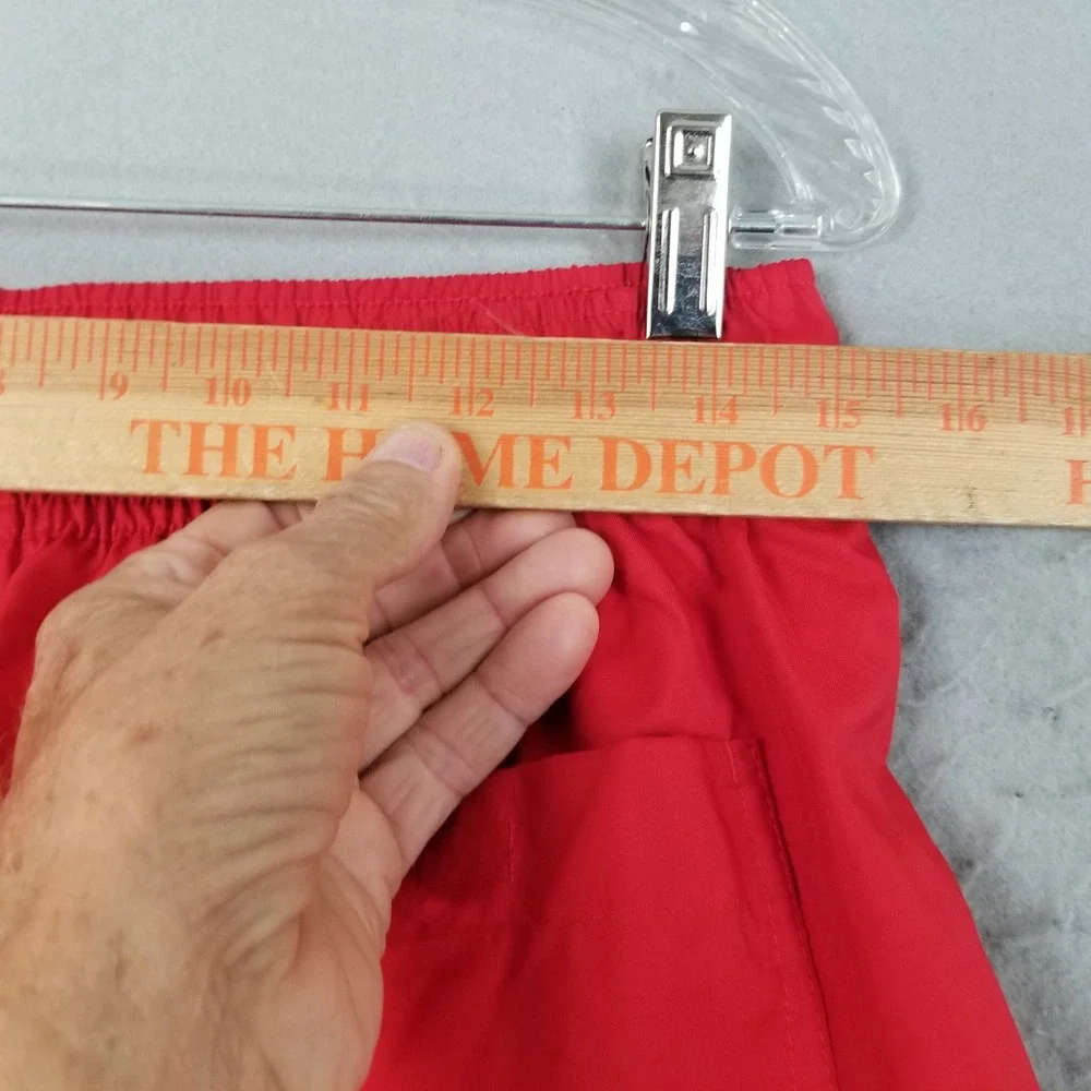 Nike Swim Shorts Mens M Red Trunk Athletic Woven Mesh Lined 5in Inseam AR2382